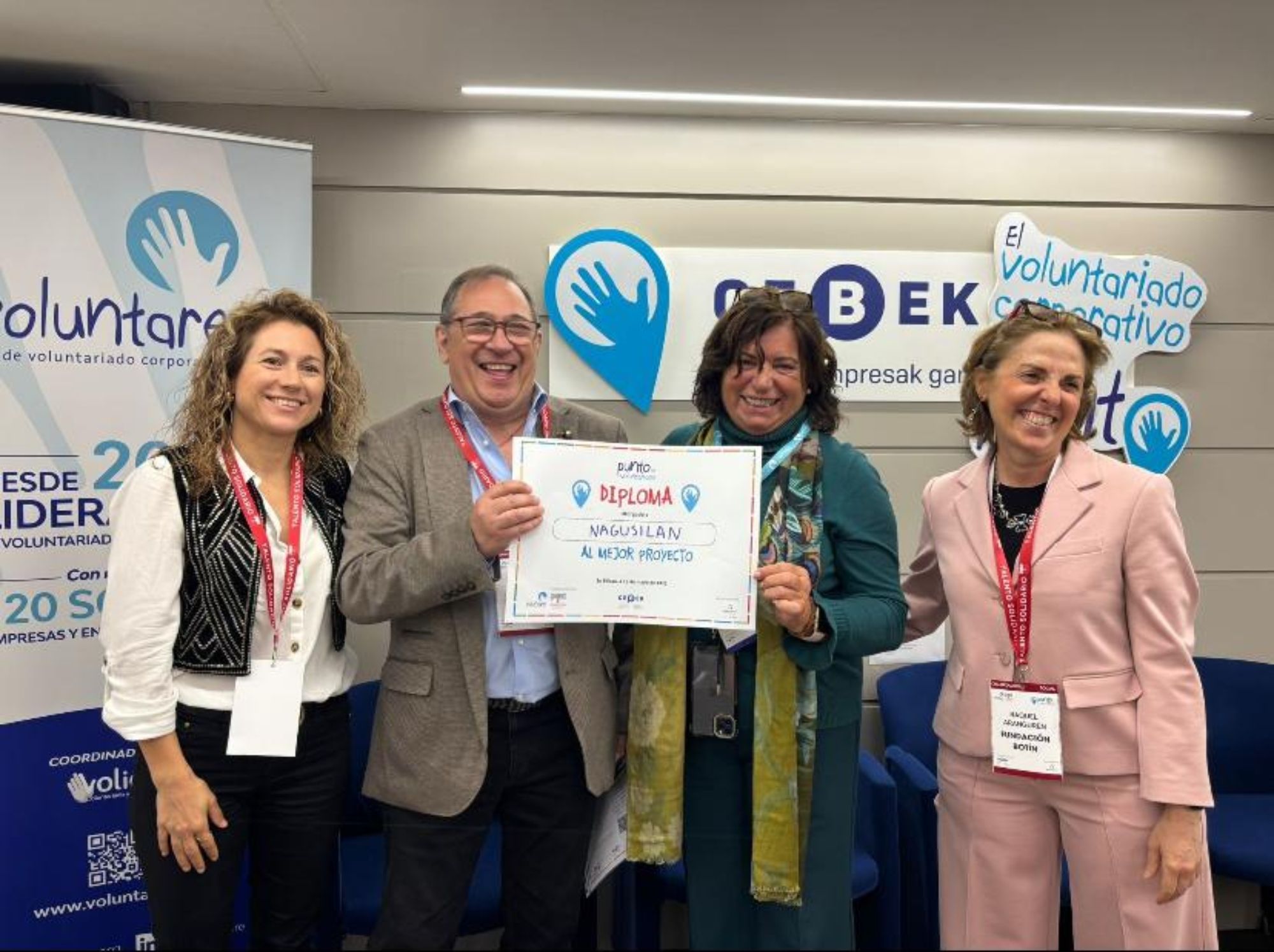 Nagusilan, galardonada con el premio al mejor proyecto de voluntariado corporativo (Nagusilan)