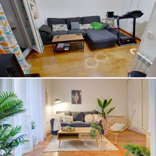 Home Staging: antes y después de un salón