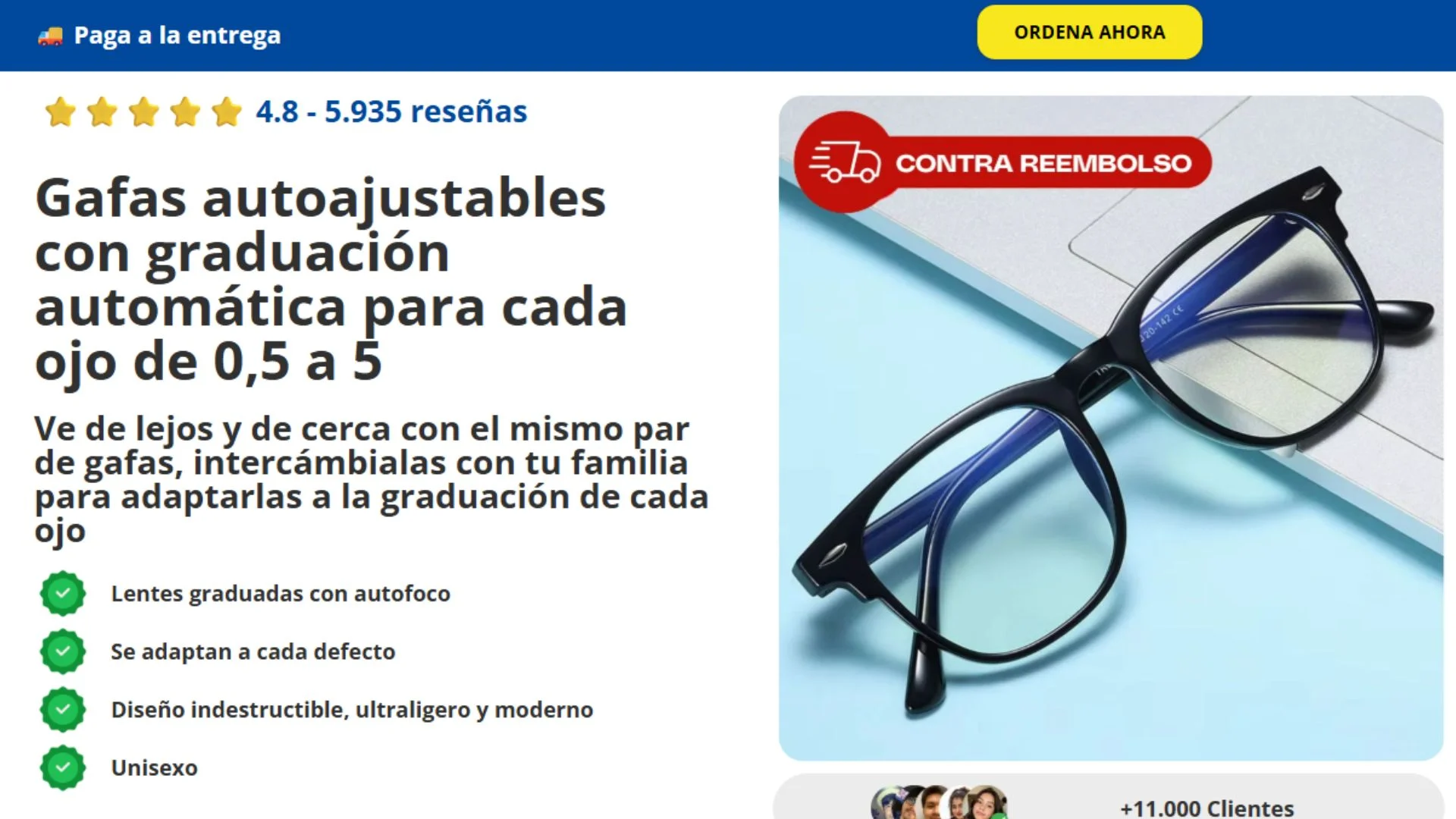 Denuncian a una web que vende unas gafas seudomilagrosas que corrigen la miopía y el astigmatismo Denuncian a una web que vende unas gafas seudomilagrosas que corrigen la miopía y el astigmatismo