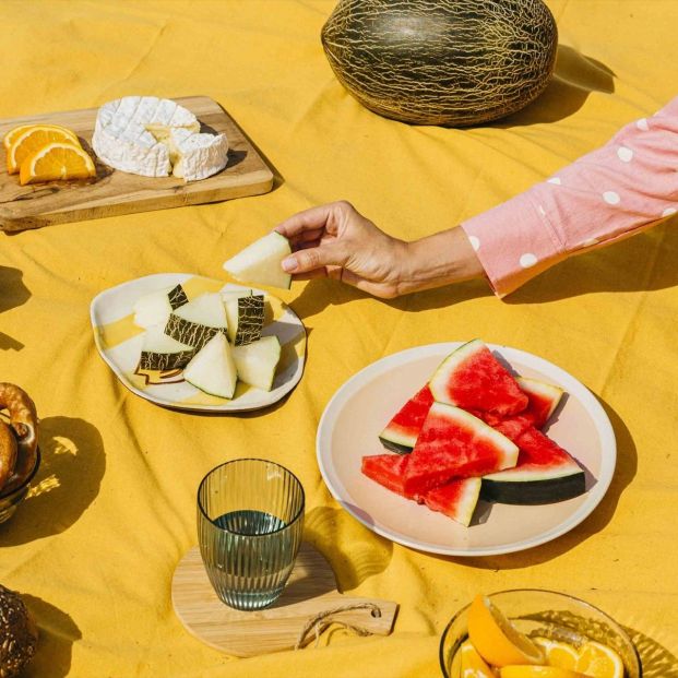Melón y sandía lista para consumir