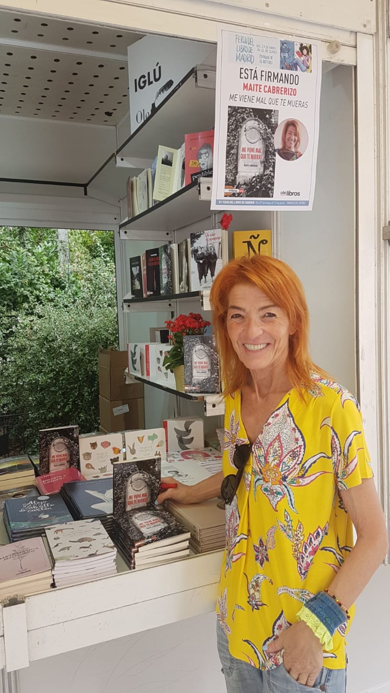 'Me viene mal que te mueras': libro de 14 relatos de la periodista Maite Cabrerizo, que firma en la Feria de Madrid 'Me viene mal que te mueras': libro de 14 relatos de la periodista Maite Cabrerizo, que firma en la Feria de Madrid