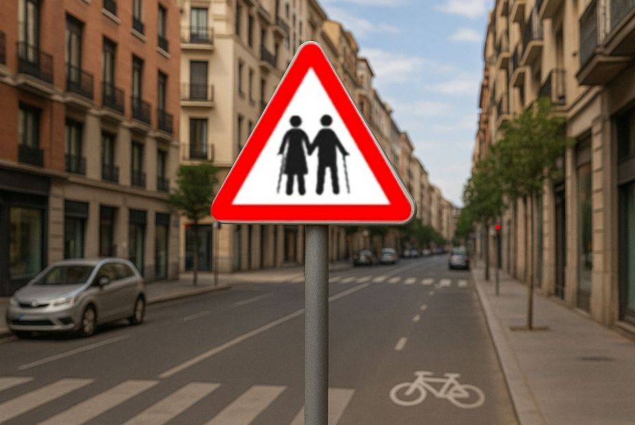Los mayores, indignados con la señal de la DGT: "Esto es edadismo de primer nivel"