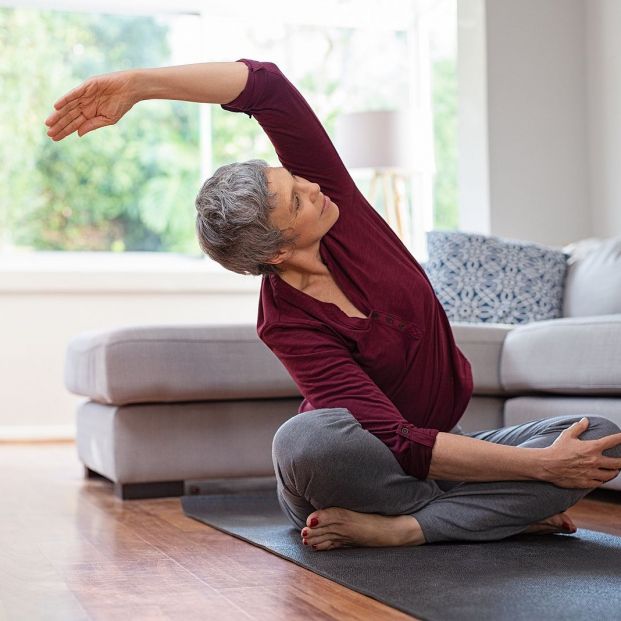bigstock Senior woman exercising while 260538283 bigstock Senior woman exercising while 260538283