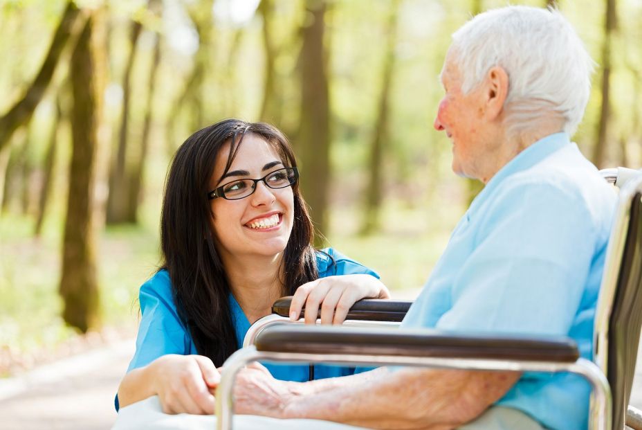 bigstock Laughing With Elderly Lady 45389788 bigstock Laughing With Elderly Lady 45389788