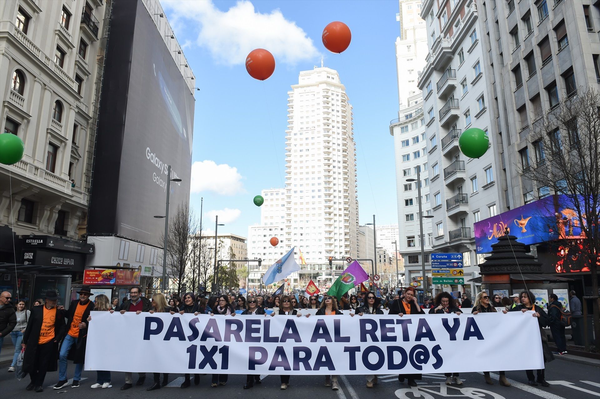 Profesionales mutualistas se manifiestan en Madrid para exigir mejoras en la pasarela al RETA. Foto: EuropaPress