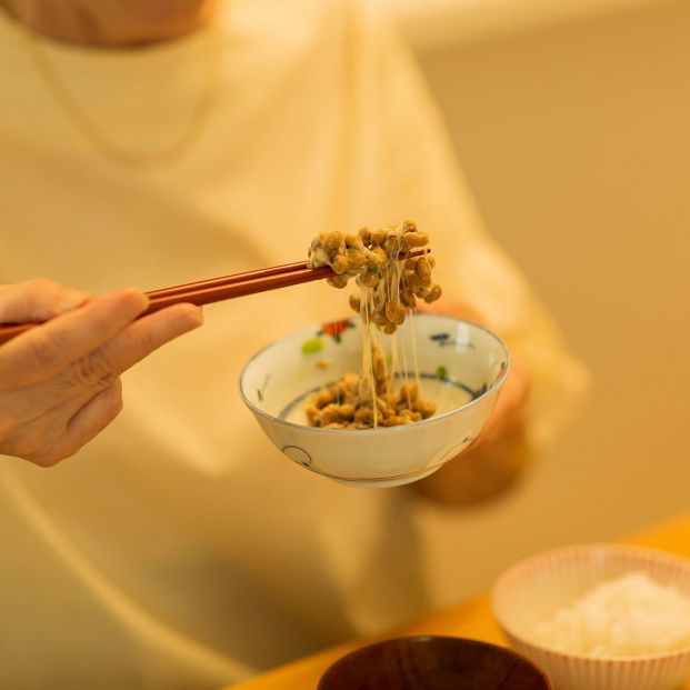 bigstock Senior woman eating natto at d 307056949 bigstock Senior woman eating natto at d 307056949