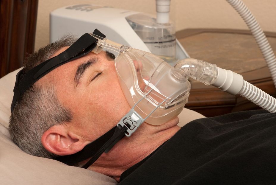 bigstock Man with sleeping apnea and CP 38537947 bigstock Man with sleeping apnea and CP 38537947