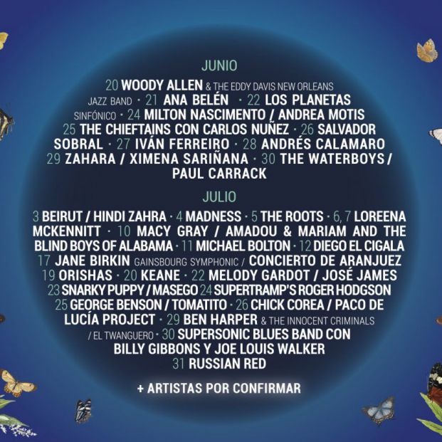 Cartel Noches del Botánico 2019 (www.nochesdelbotanico.com)