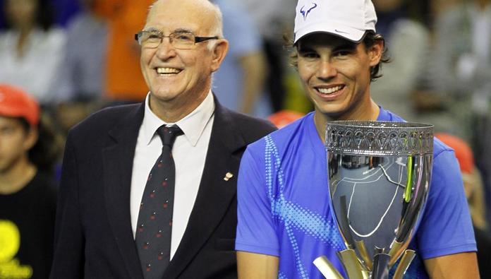 Andrés Gimeno junto a Rafa Nadal