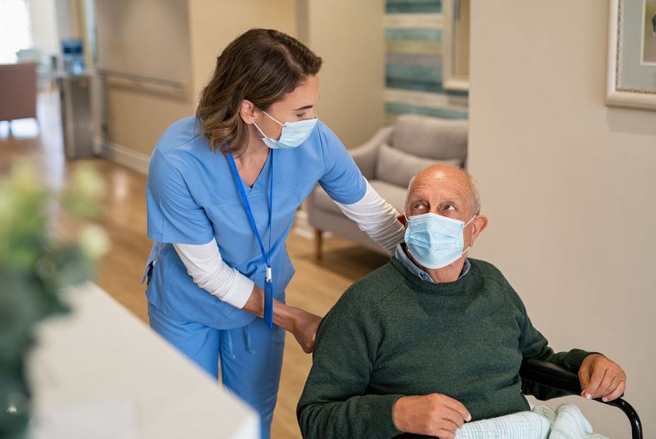 bigstock Friendly nurse wearing protect 412775422 bigstock Friendly nurse wearing protect 412775422