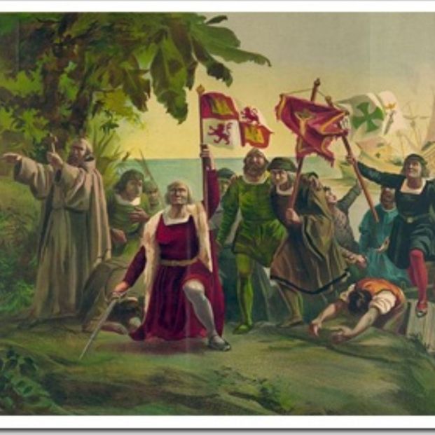 Cristobal Colón descubriendo América