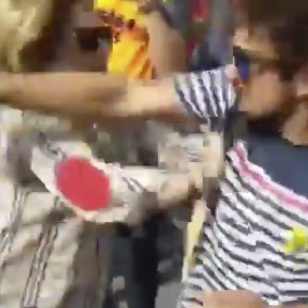 VÍDEO: Brutal agresión a una mujer mayor con la bandera de España