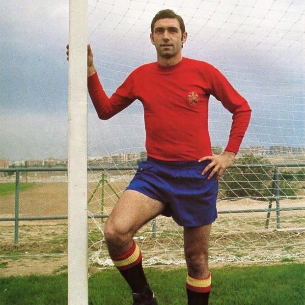 Quini como jugador de la Selección Española Quini como jugador de la Selección Española