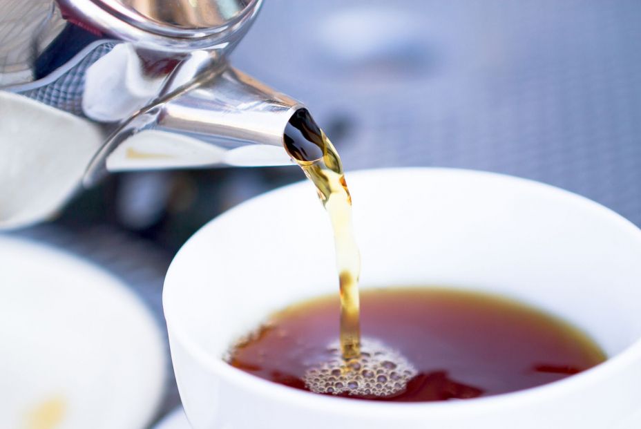 bigstock Pouring Hot Tea From Restauran 28475924