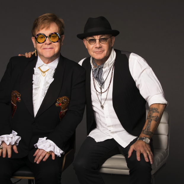 Elton John y Bernie Taupin by Greg Gorman