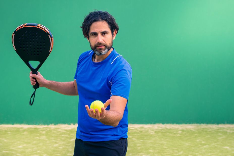 bigstock Monitor Of Padel Holding Black 456306741