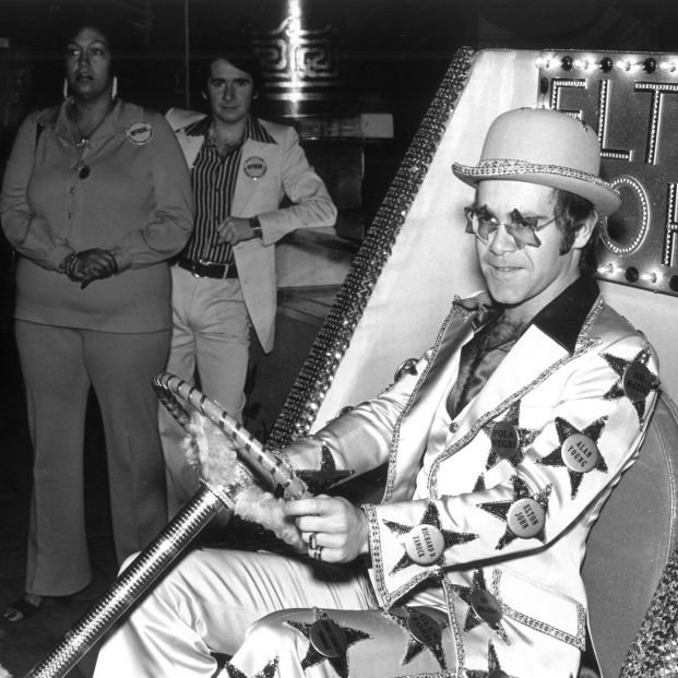 Elton on the Hollywood Walk of Fame by Sam Emerson