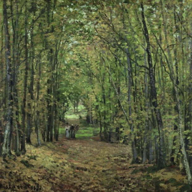 Camille Pissarro  El bosque de Marly, 1871