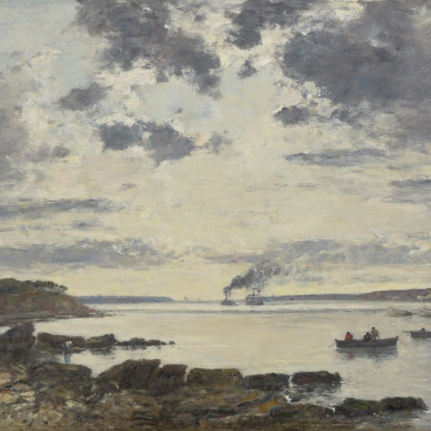 Eugène Boudin  Puerto de Brest, 1870