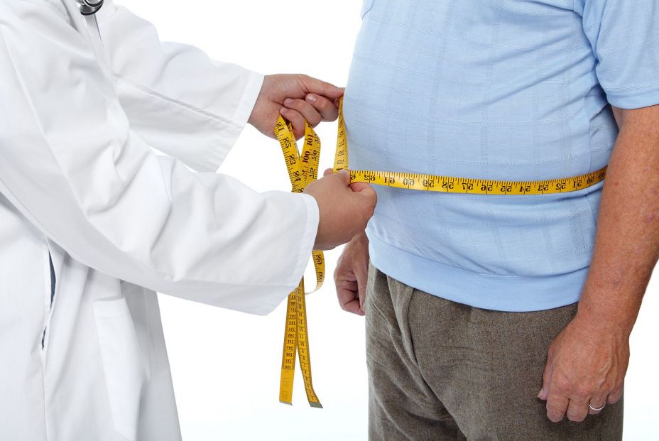 bigstock Doctor measuring obese man wai 105482459