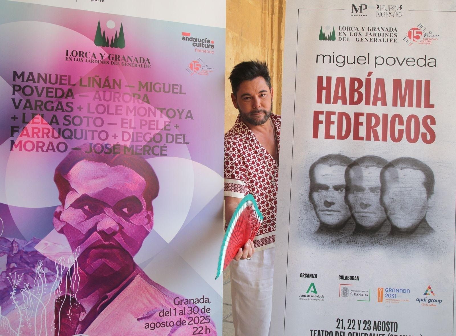 Miguel Poveda reivindica el "carácter infinito" de Lorca en la presentación de 'Lorca y Granada' Miguel Poveda reivindica el "carácter infinito" de Lorca en la presentación de 'Lorca y Granada'