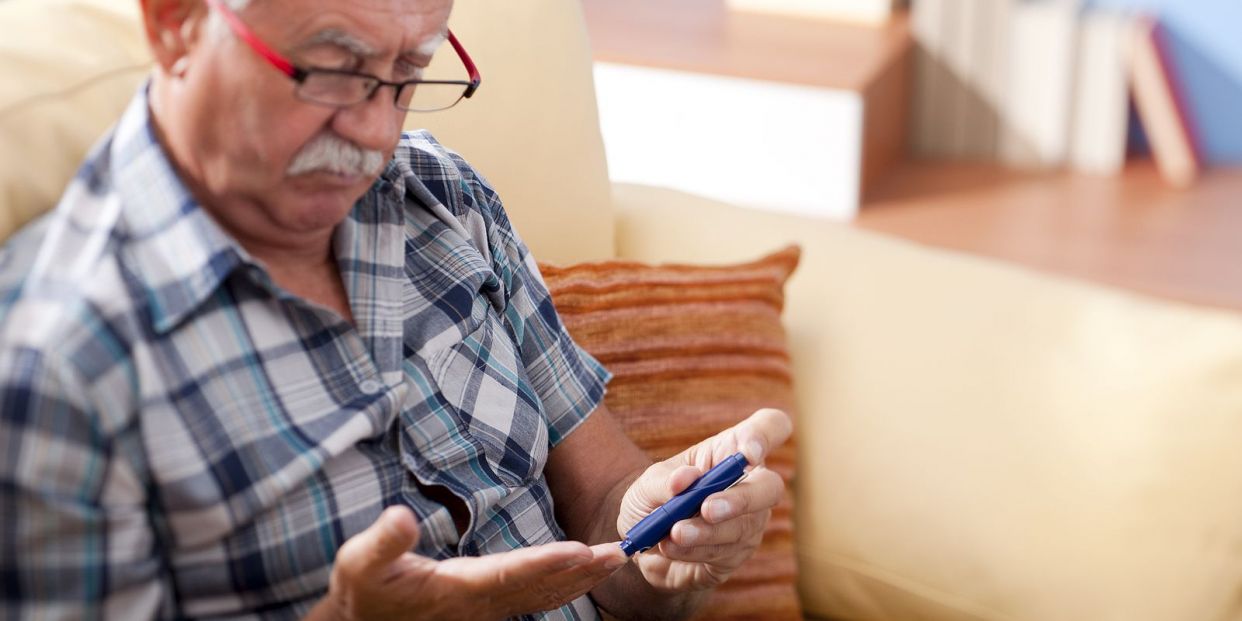 bigstock senior man doing blood sugar t 27550037 bigstock senior man doing blood sugar t 27550037