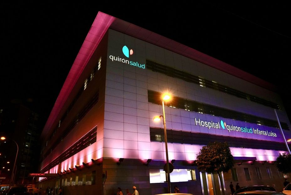 EuropaPress 5514884 fachada hospital quiron infanta luisa fachada iluminado rosa dia EuropaPress 5514884 fachada hospital quiron infanta luisa fachada iluminado rosa dia
