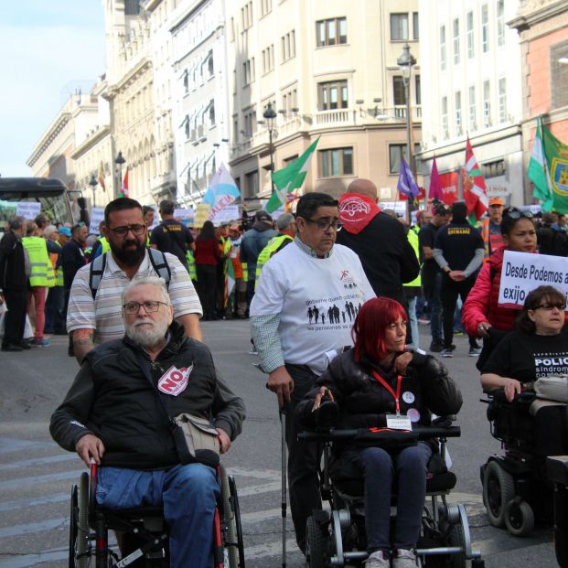 Pensionistas manifestación.