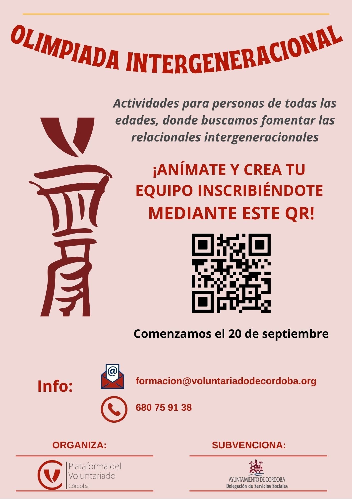 Organizan en Córdoba las 'olimpiadas intergeneracionales' para unir a jóvenes y mayores