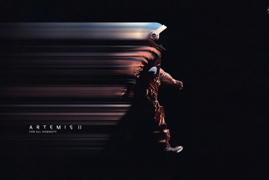 Artemis II crew poster virtual background~medium Artemis II crew poster virtual background~medium
