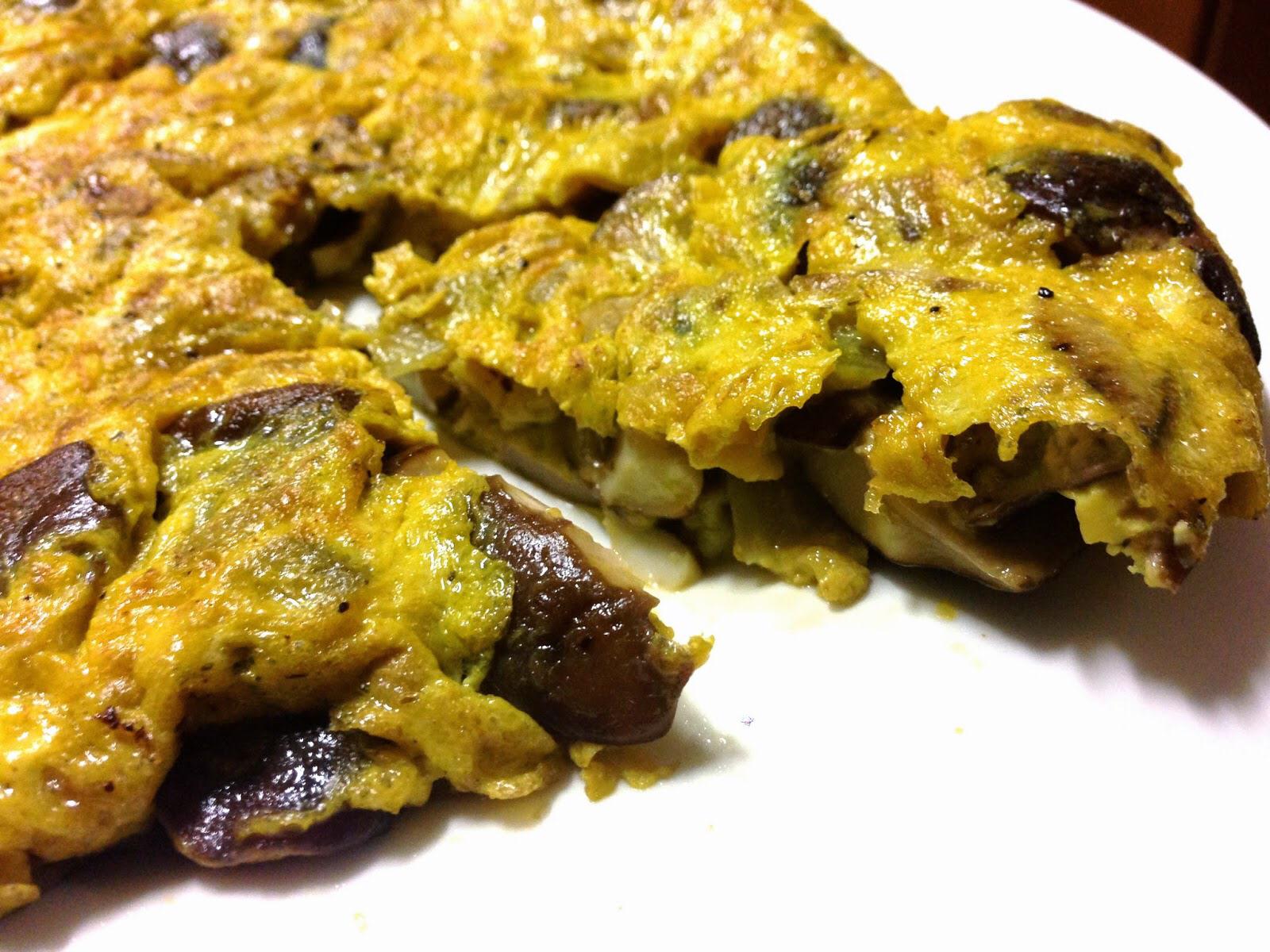 Tortilla de boletus edulis