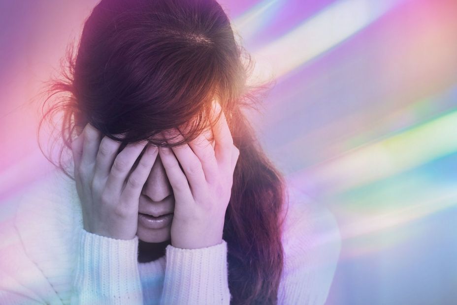 bigstock Migraine Aura  Portrait Of Yo 449014929
