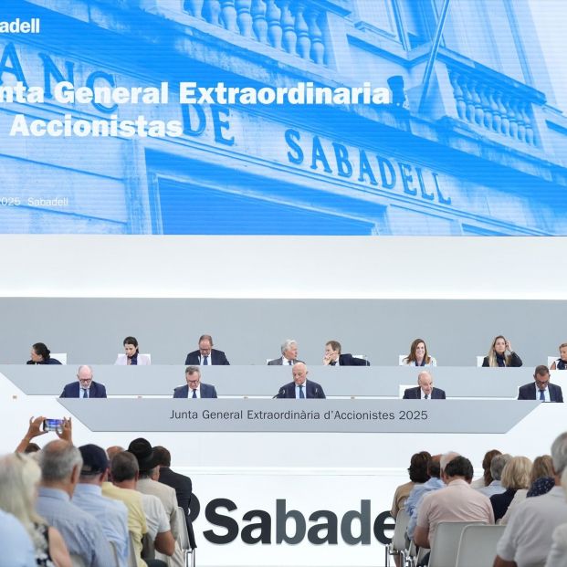 EuropaPress 6893109 junta general extraordinaria accionistas banco sabadell agosto 2025 EuropaPress 6893109 junta general extraordinaria accionistas banco sabadell agosto 2025