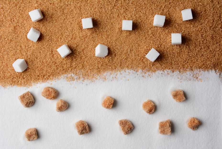 bigstock White and brown sugar contrast 87967091