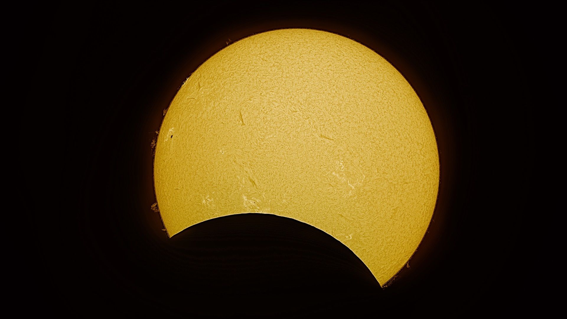 La Luna le dará un "mordisco" al Sol durante el eclipse de este 21 de septiembre. Fuente: EuropaPress.