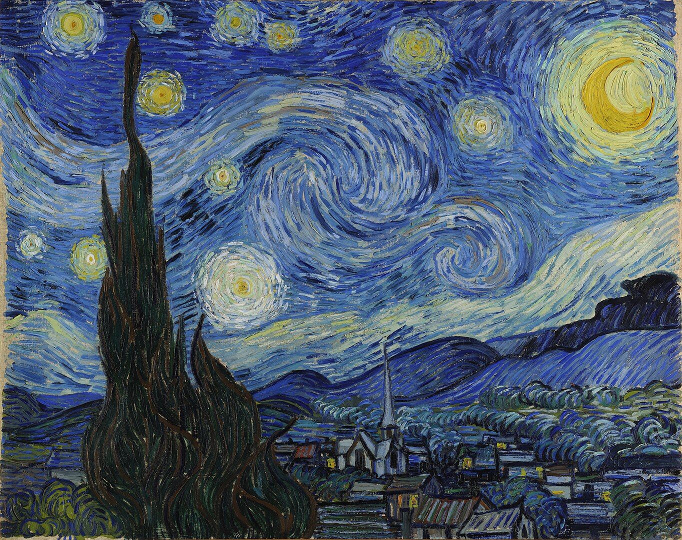 La noche estrellada, metáfora del curso de la vida