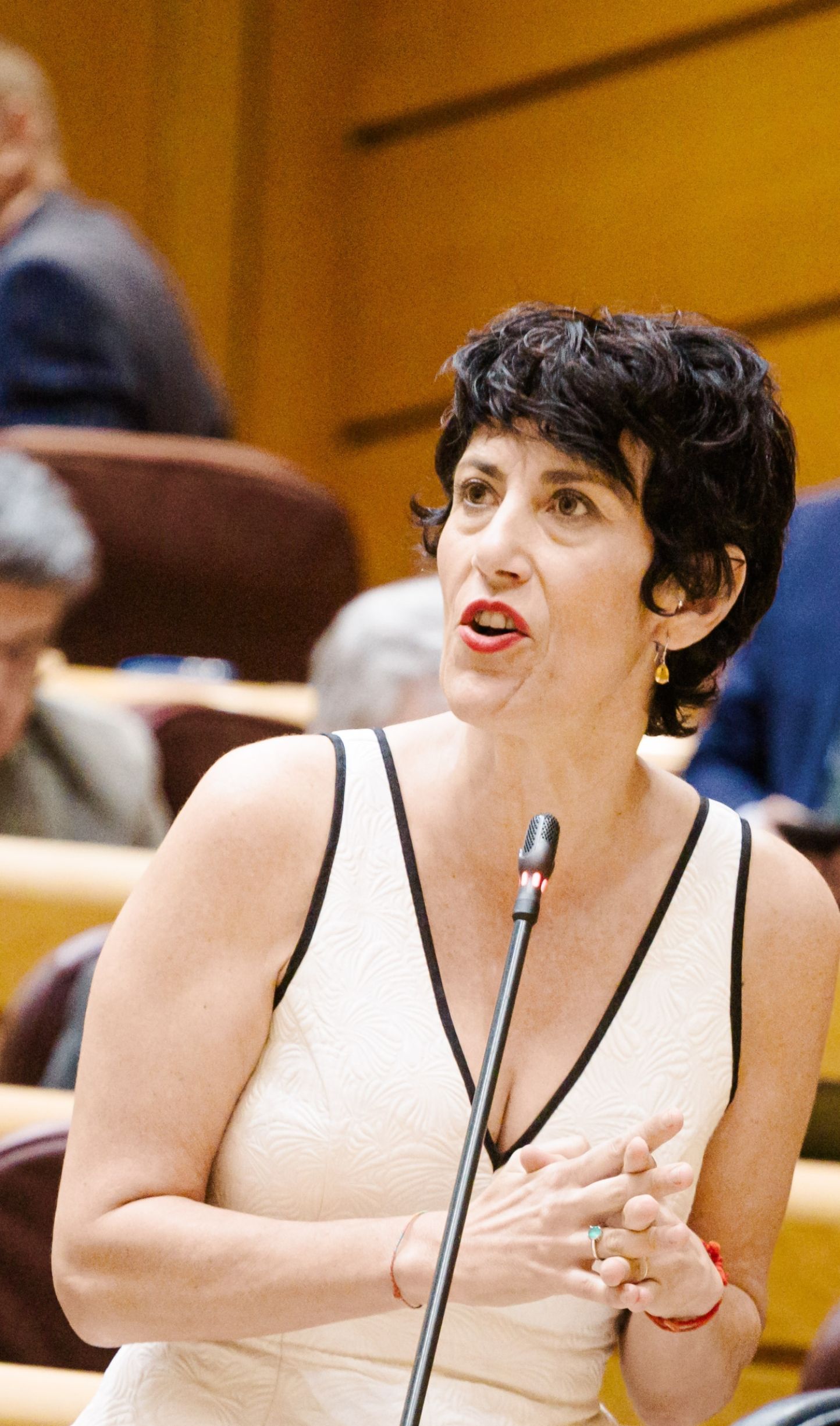 Elma Saiz denuncia la "lucha perversa" por enfrentar a abuelos con nietos por las pensiones