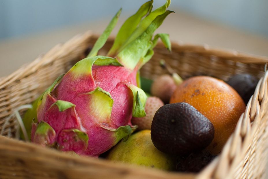 bigstock Big Basket Of Fresh Tropical F 424953128