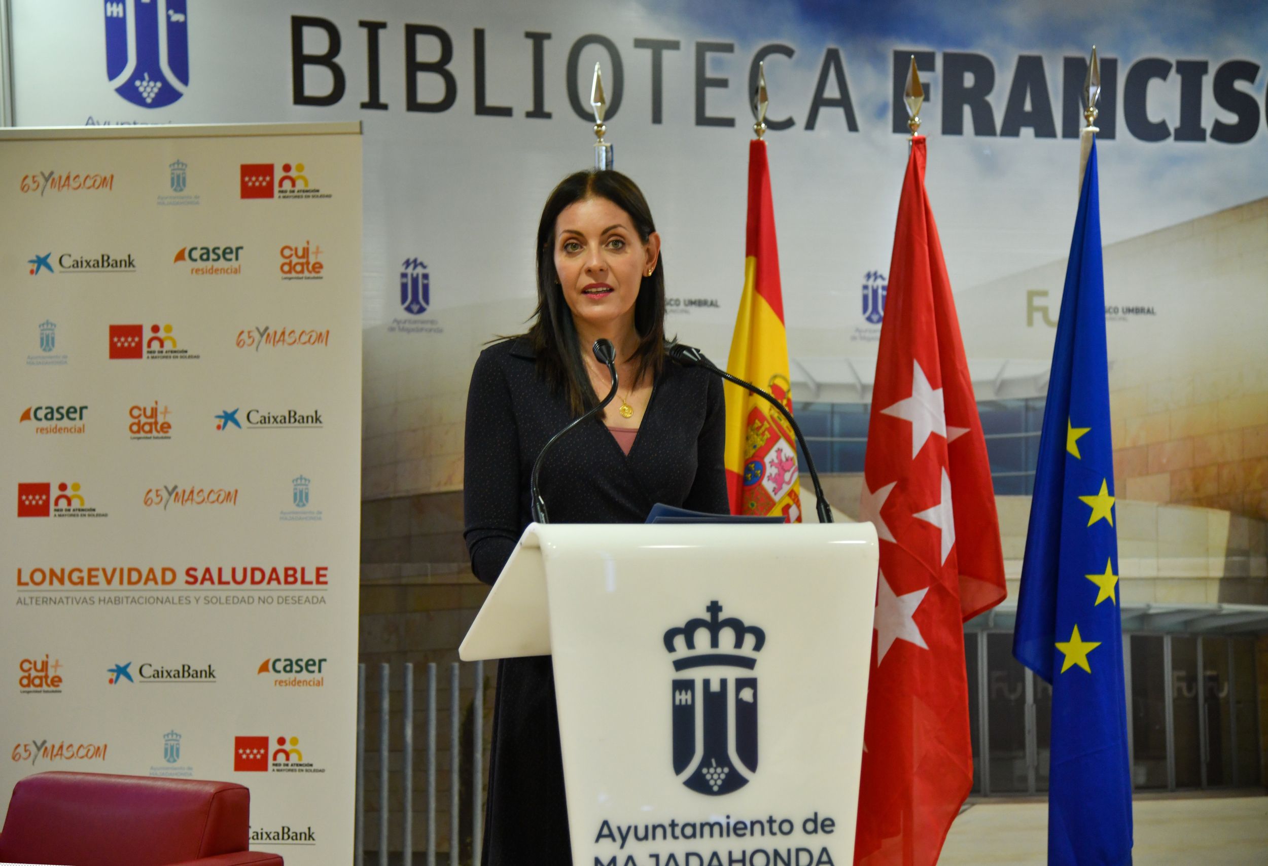 Lola Moreno: "Queremos hacer de Majadahonda una ciudad con soledad cero". Foto: Agustín Millán