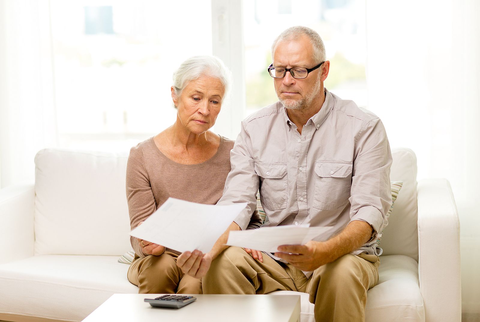 Uno de cada cuatro jubilados españoles no puede ahorrar a final de mes. Fuente: bigstock.