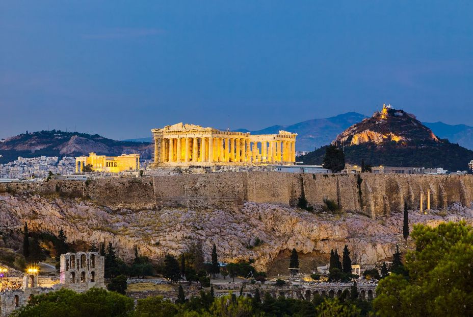 bigstock View on Acropolis at night At 34936076