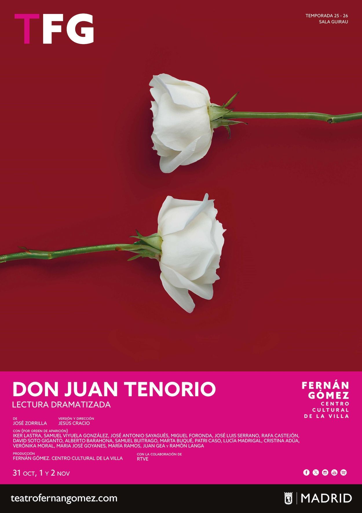 Un 'Don Juan Tenorio' "nuevo y experimental" llega al Teatro Fernán Gómez de Madrid Un 'Don Juan Tenorio' "nuevo y experimental" llega al Teatro Fernán Gómez de Madrid