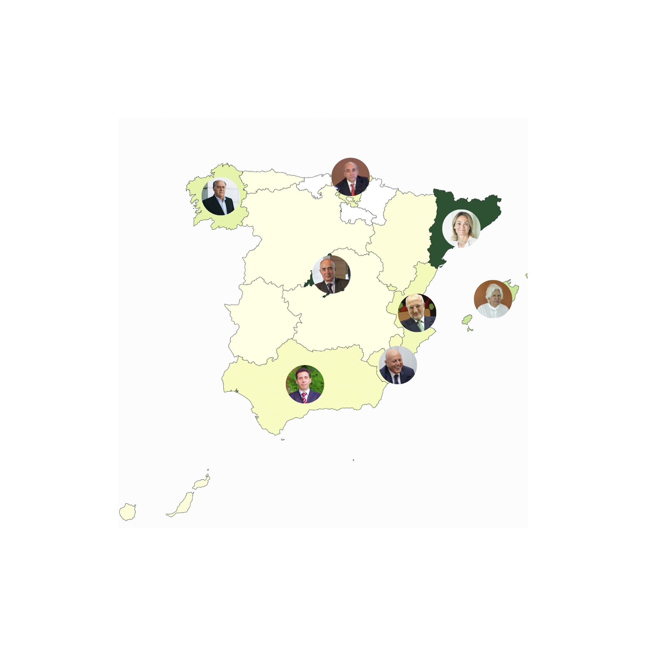 Los más ricos de España, comunidad a comunidad: así se reparte la fortuna, según Forbes