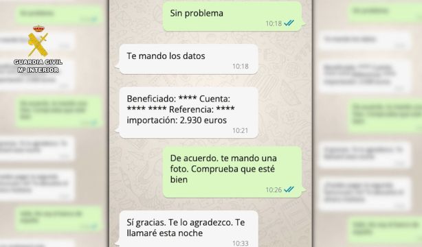 WhatsApp prepara un modo de seguridad extra para proteger a los usuarios de estafas. Fuente: Guardia Civil / EuropaPress.