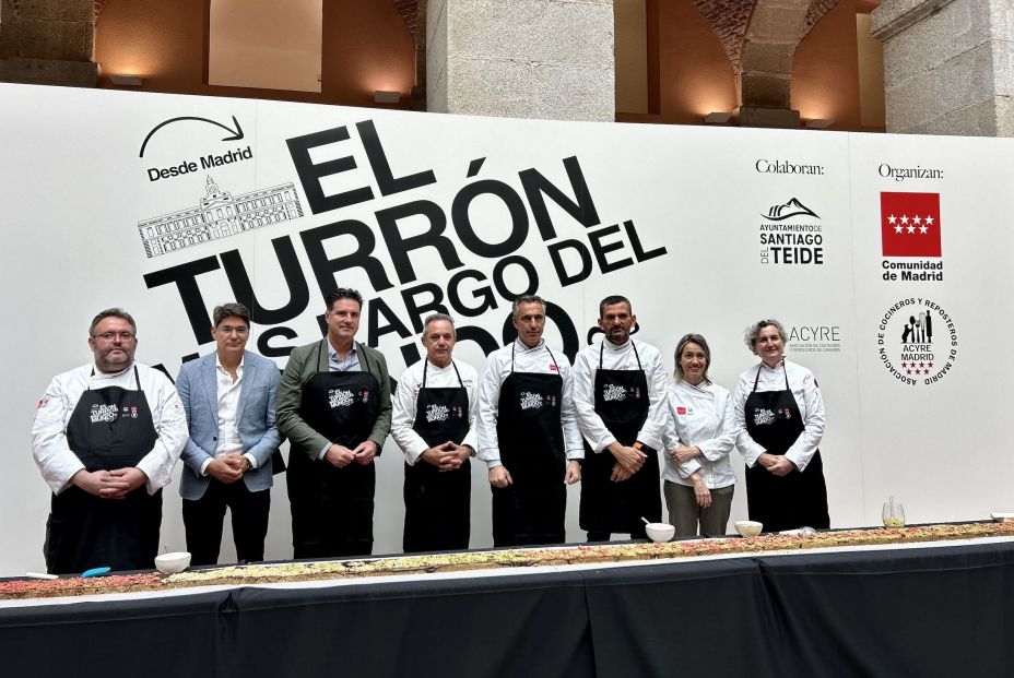 La Comunidad de Madrid participa en la elaboración de la tableta de turrón más grande del mundo La Comunidad de Madrid participa en la elaboración de la tableta de turrón más grande del mundo