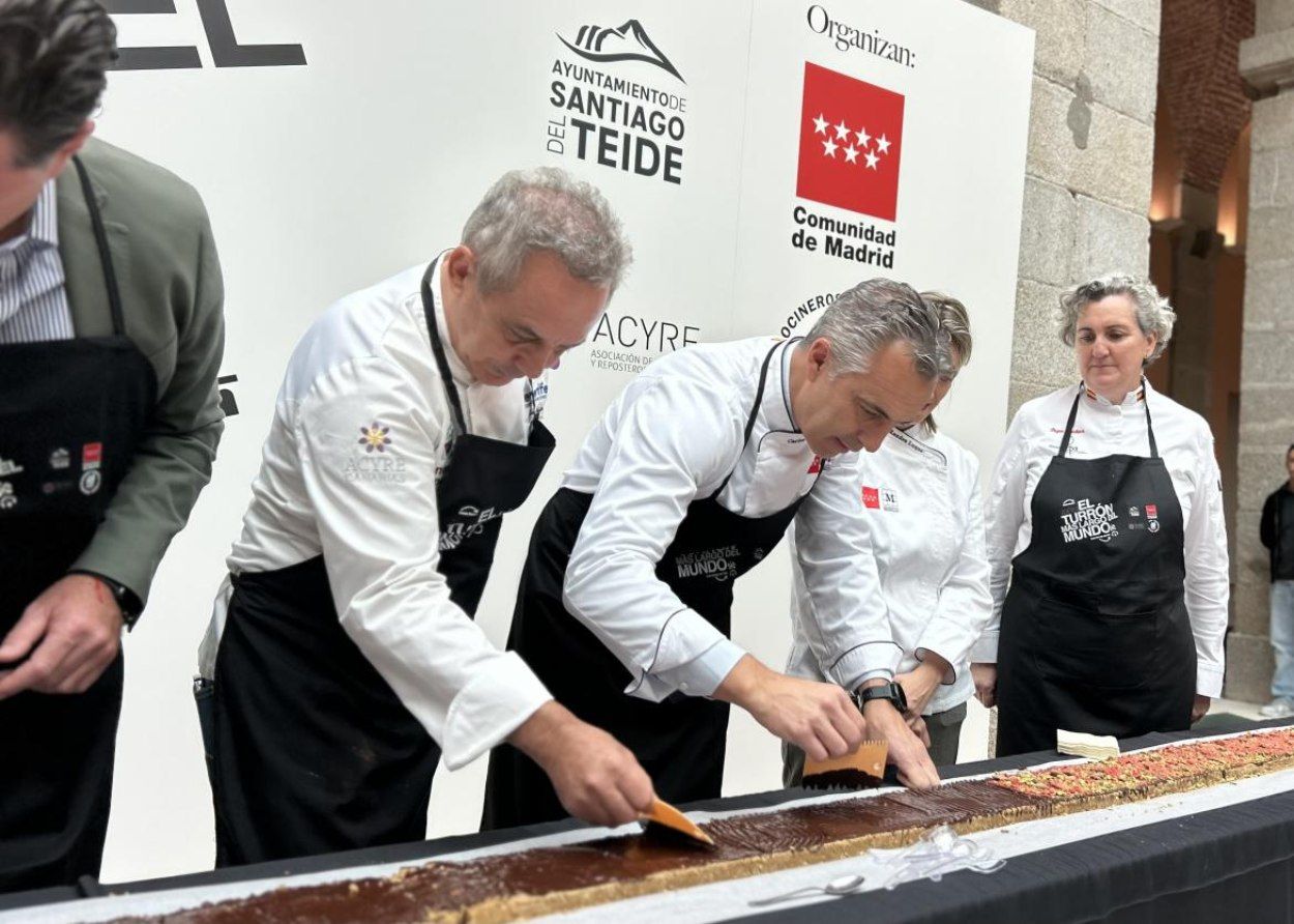 La Comunidad de Madrid, escenario de la elaboración del turrón más grande del mundo. Foto: Comunidad de Madrid