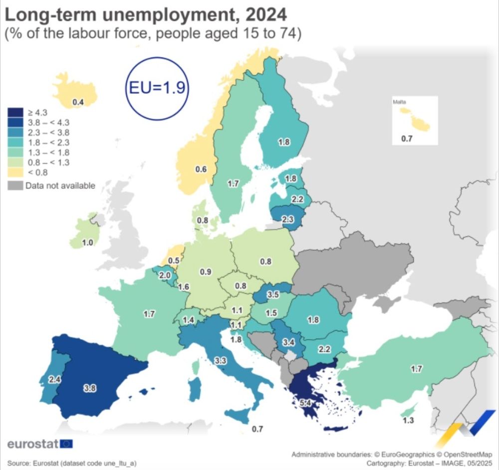 mapa paro larga duracion eurostat mapa paro larga duracion eurostat