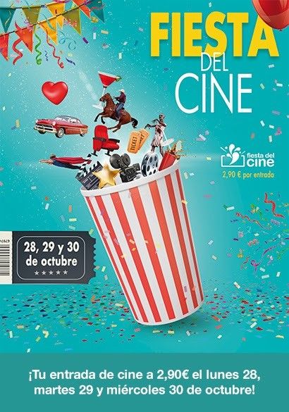 La 17 edición de la Fiesta del Cine arranca con entradas a 2,90 euros hasta el miércoles La 17 edición de la Fiesta del Cine arranca con entradas a 2,90 euros hasta el miércoles