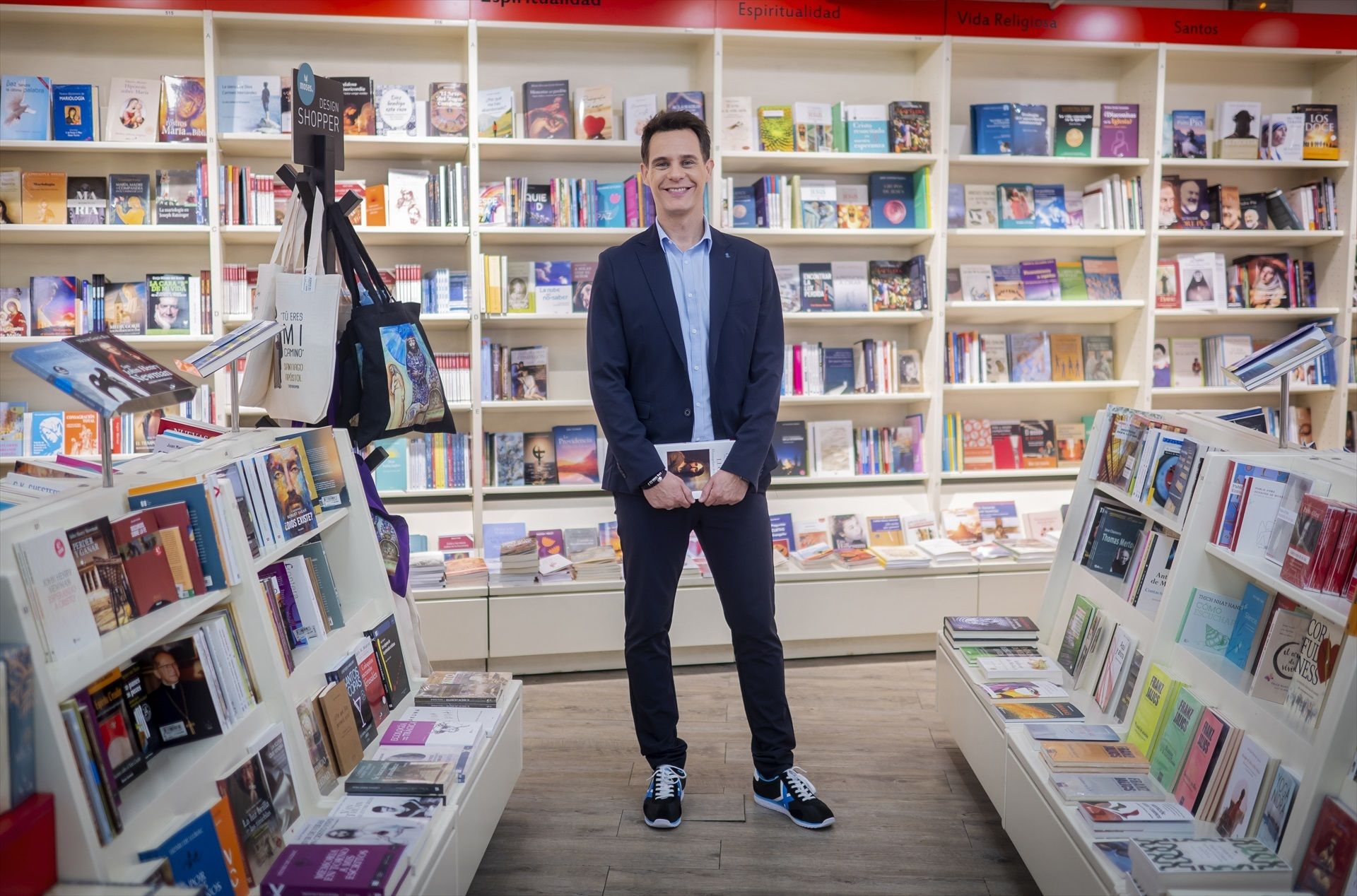 Christian Gálvez reivindica su fe con el lanzamiento de 'Lucas. El evangelista de los invisibles'. Foto: Europa Press.