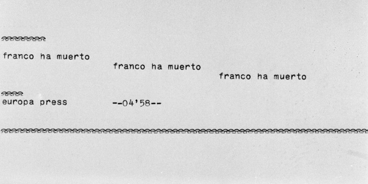 "Franco ha muerto. Franco ha muerto": la historia detrás de la primicia de la muerte del dictador "Franco ha muerto. Franco ha muerto": la historia detrás de la primicia de la muerte del dictador